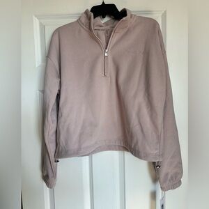 Calvin Klein Light Purple Quarter-Zip Sweatshirt